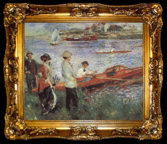 framed  Pierre-Auguste Renoir Oarsmen at Charou, ta009-2
